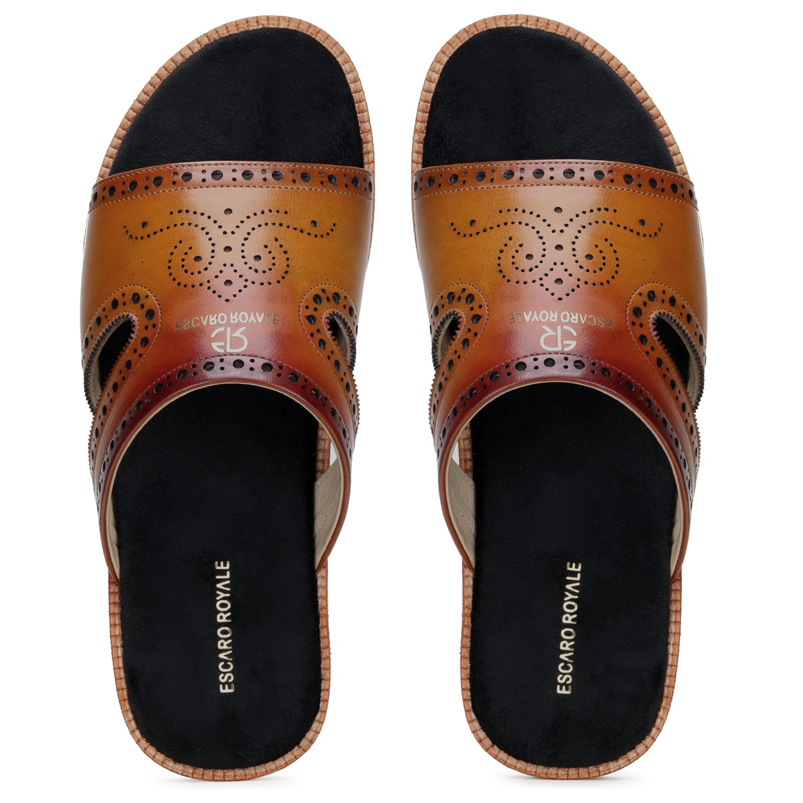 The Windsor Hand Patina Leather Slippers