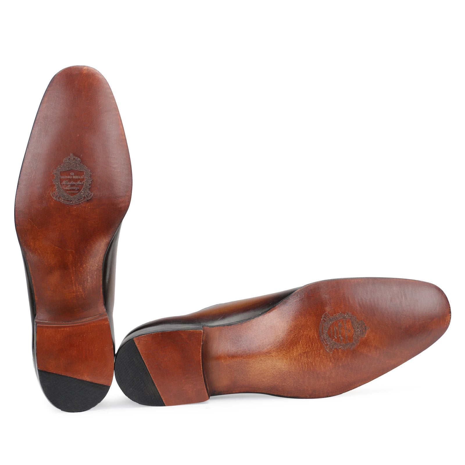 Sabre Goodyear Welted Fiddleback Wholecut Oxford IN Brown Patina