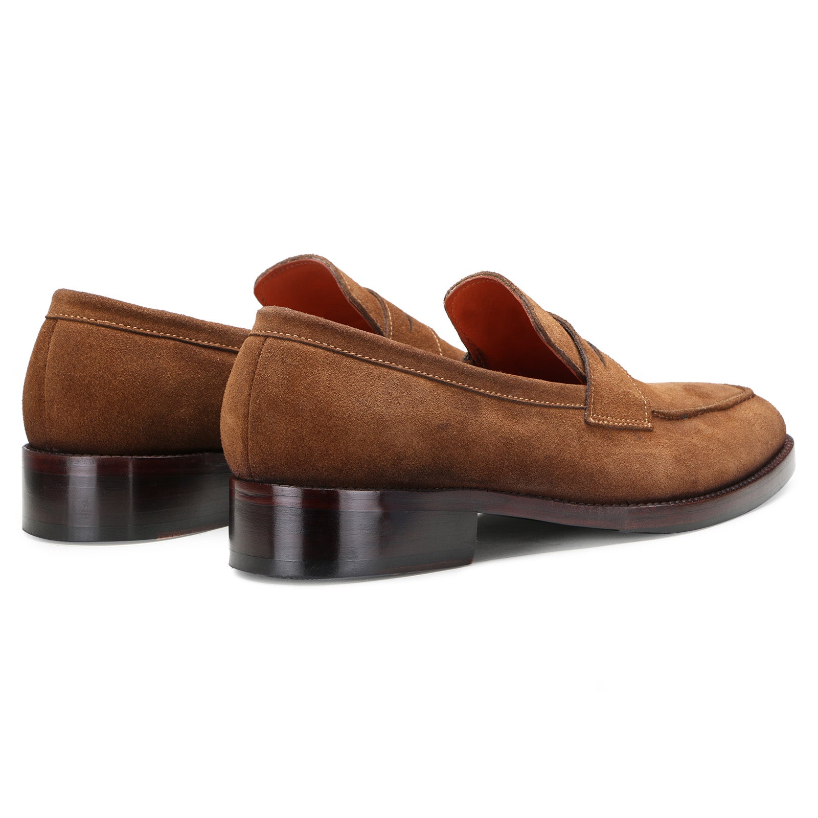 Escaro Royale Stravon Suede Loafers in Brown