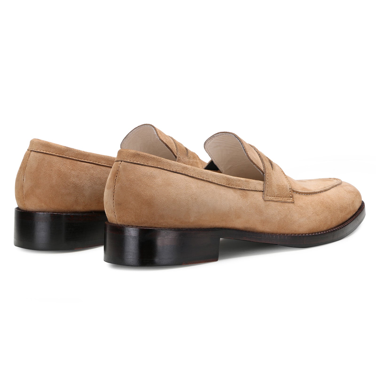 Escaro Royale Stravon Suede Loafers in Tan