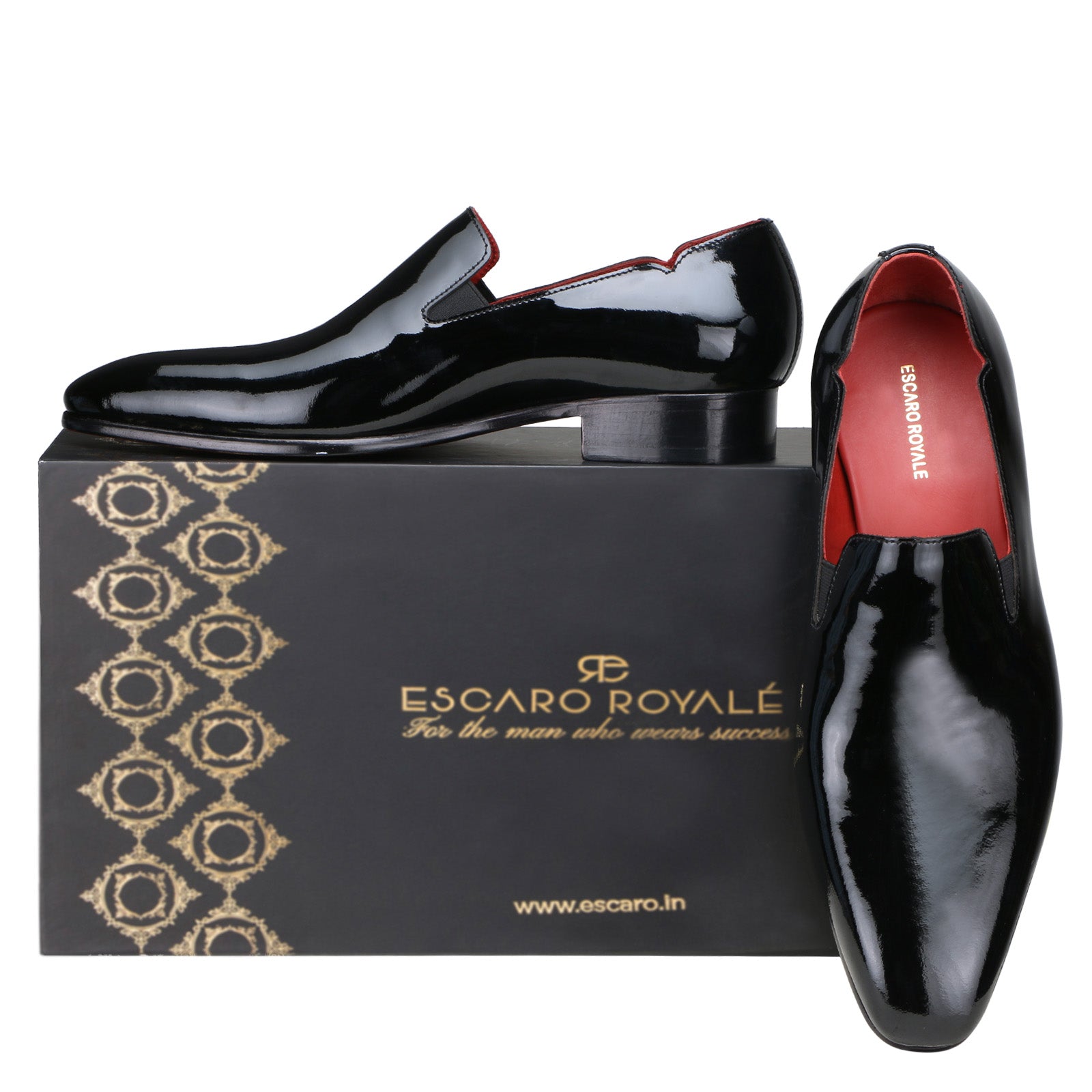 Escaro Royale Draper Sleek Loafer in Black