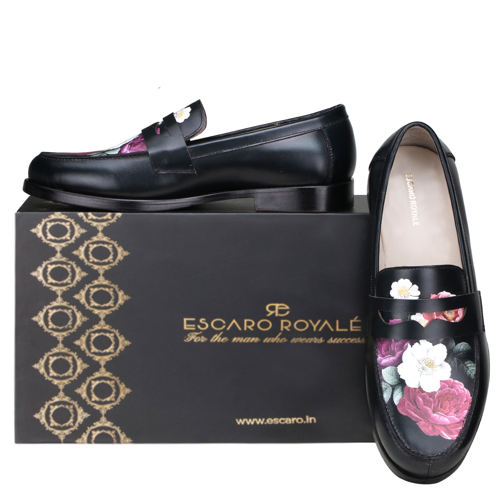 Escaro Royale Camden Craft Loafers in Black