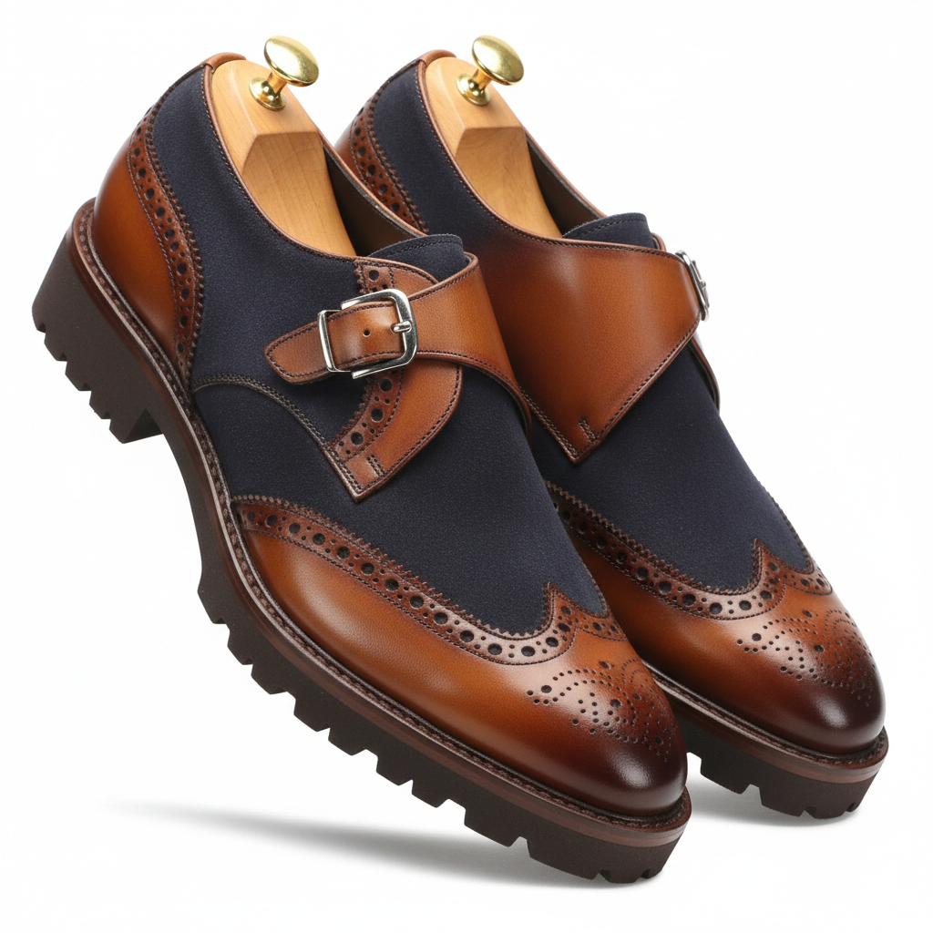 Leon Monks in Tan-Blue