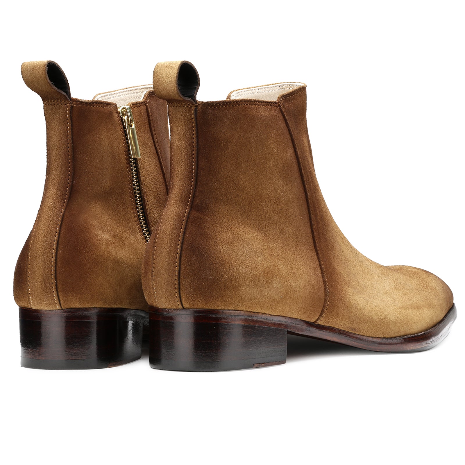Carbine Suede Zipper Boots