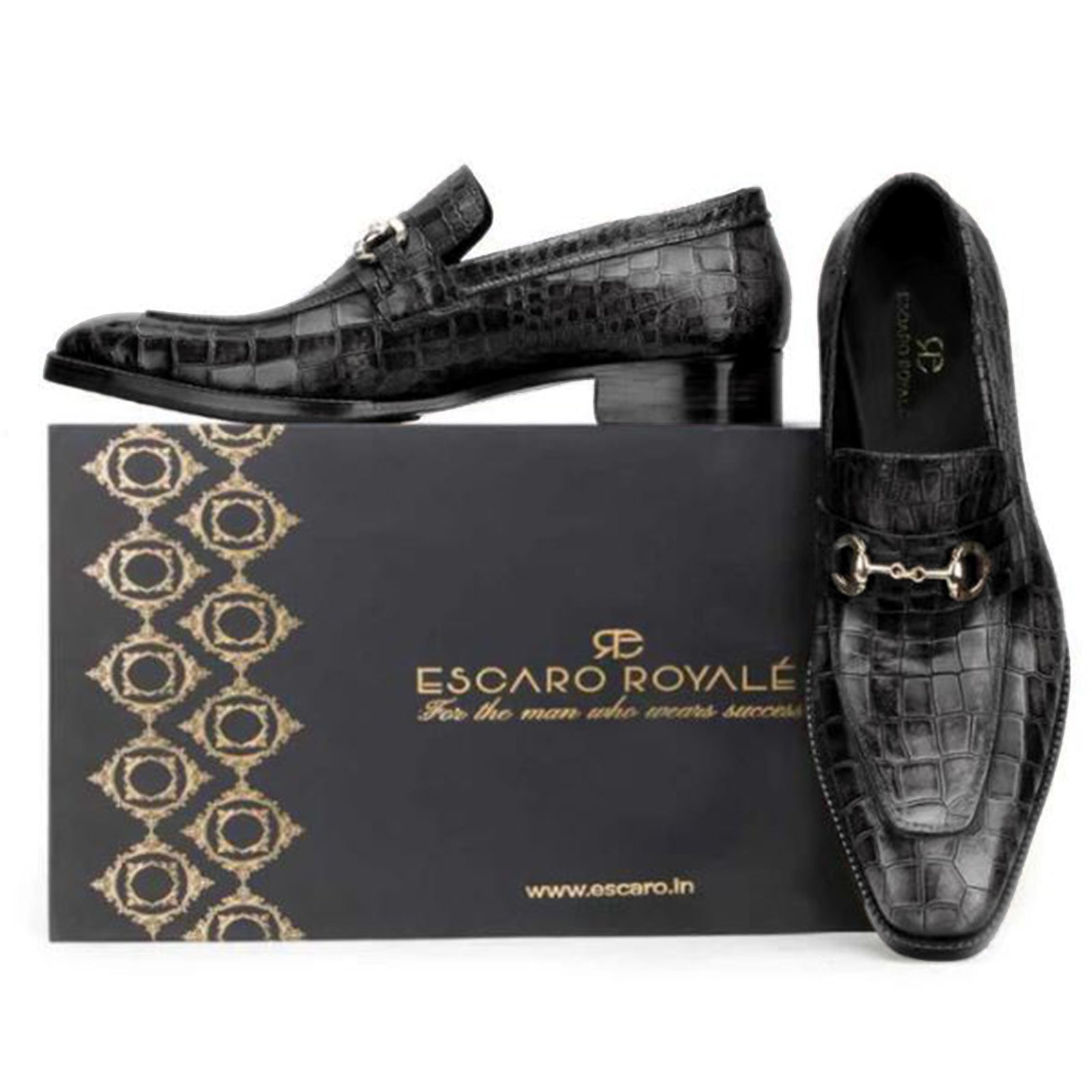 Garett Horsebit Loafers in Black
