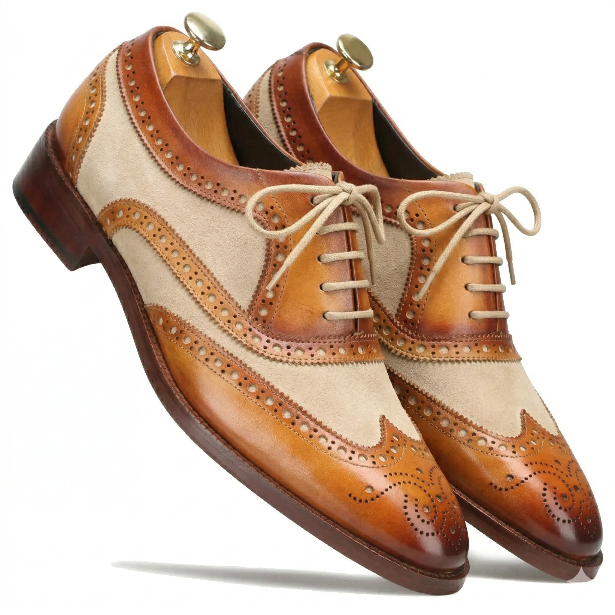 TanBeige Wingtip London Brogues